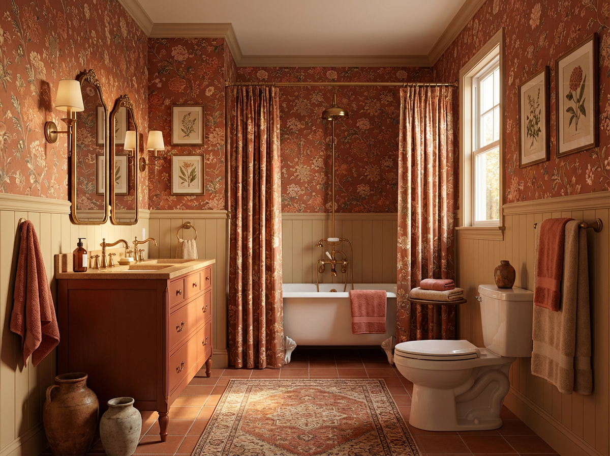 Grandmillennial bathroom